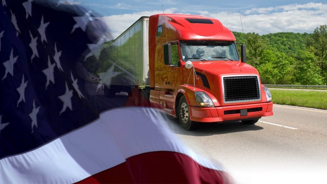 truckers NDL Hero Image with Flag