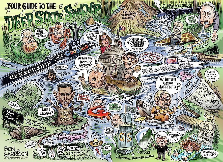 drain the your guide to the swamp grrrgraphics art